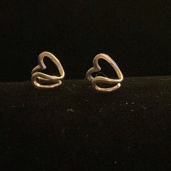 Two Tragus Ear Cuff earrings 925 Sterling Silver - Picture 5 of 7